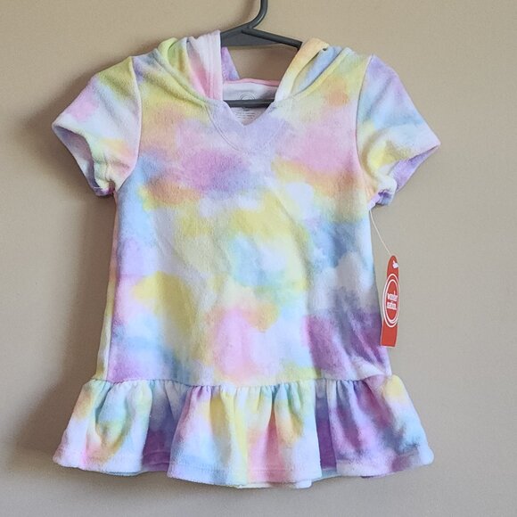 Wonder Nation Toddler Girl Tie Dye Swim Cover Up, Sizes 18 Months NWT - Picture 1 of 4
